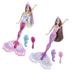 Barbie Sirena Printesa Bruneta X9177