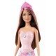 Papusa Barbie satena in costum roz