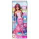 Papusa Barbie satena in costum roz