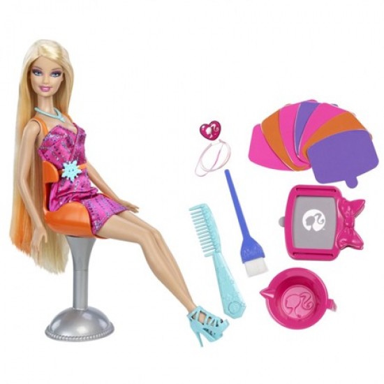 Barbie Salon vopsit parul x7888