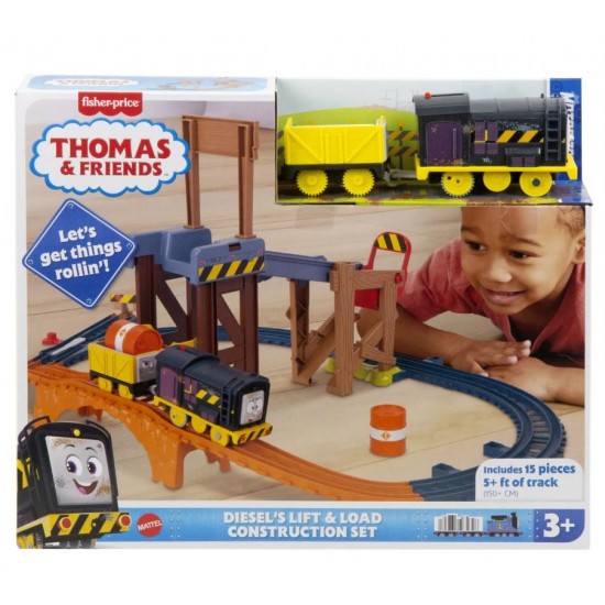 Thomas set de joaca ridica si incarca marfa cu Diesel Mattel JBW20