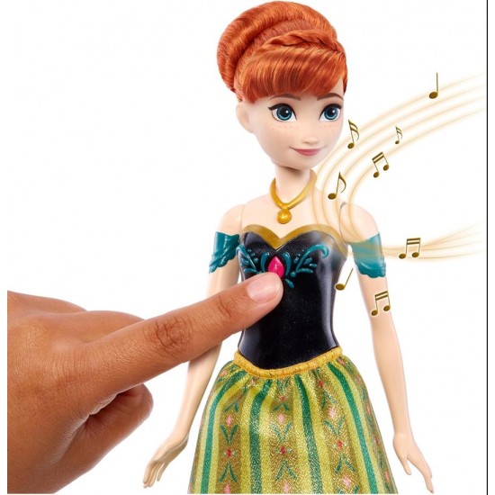 Papusa muzicala Frozen-Anna Mattel JDL59