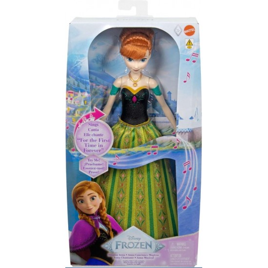 Papusa muzicala Frozen-Anna Mattel JDL59