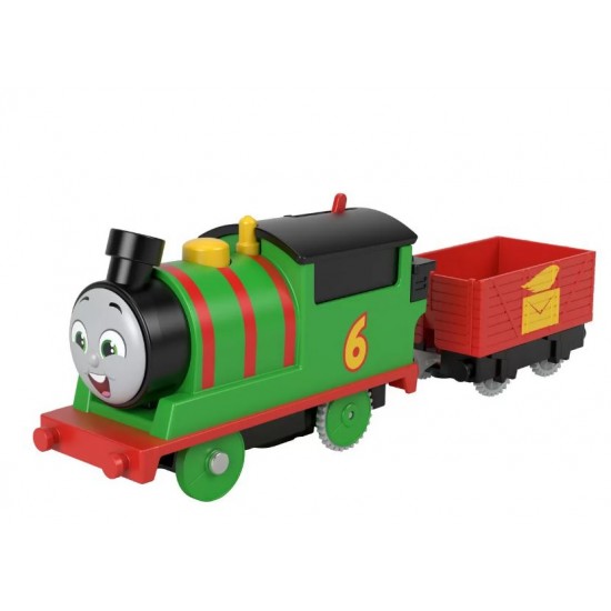 Thomas locomotiva motorizata Percy cu vagon Mattel HFX96-HDY60
