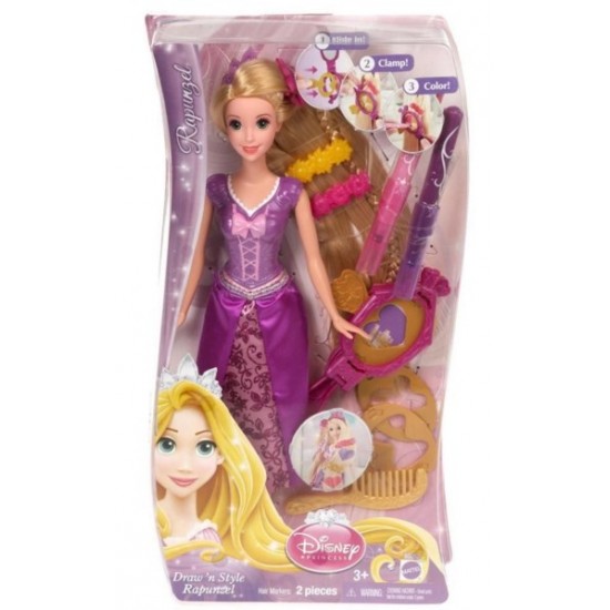 Papusa Rapunzel set stilizare par Cjp12