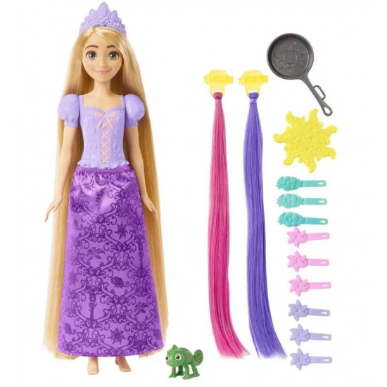 Papusa Printesa Disney Rapunzel cu accesorii Mattel HLW18