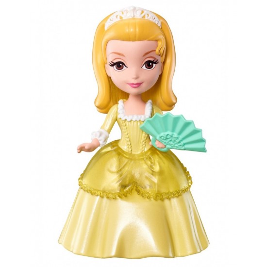 Papusa Sofia Amber in rochie galbena
