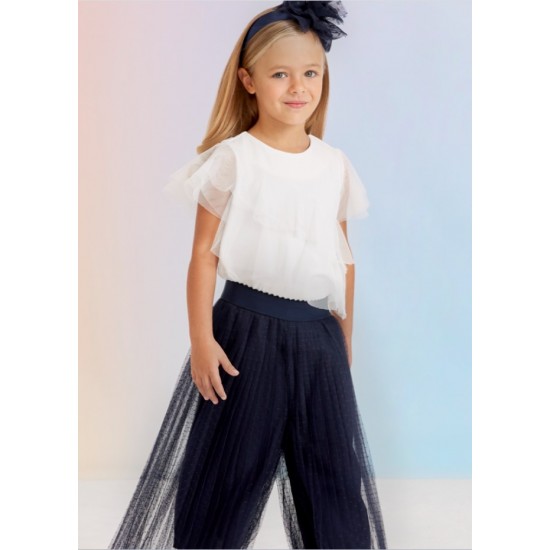 Pantaloni fete bleumarin AbelandLula 5244-26