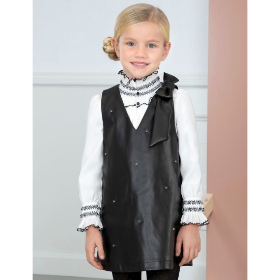 Sarafan imitatie piele elegenat fete AbelandLula 5547-8