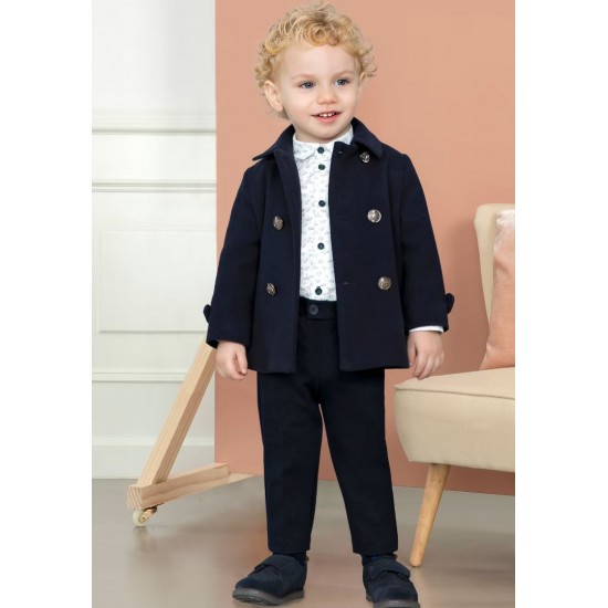 Pantaloni baietei bleumarin AbelandLula 5755-5