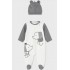 Mayoral set salopeta cu caciulita bebe 1758-3