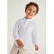 Mayoral bluza alba polo maneca lunga baieti 3111-72