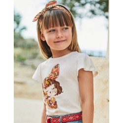 Mayoral set tricou si bentita fete 3089-042