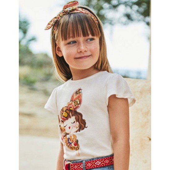 Mayoral set tricou si bentita fete 3089-042