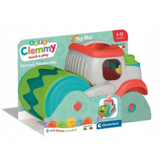Buldozer Clementoni care mananca cuburi 17495