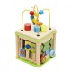 Cub din lemn cu forme de sortat Momki MKBI1572370