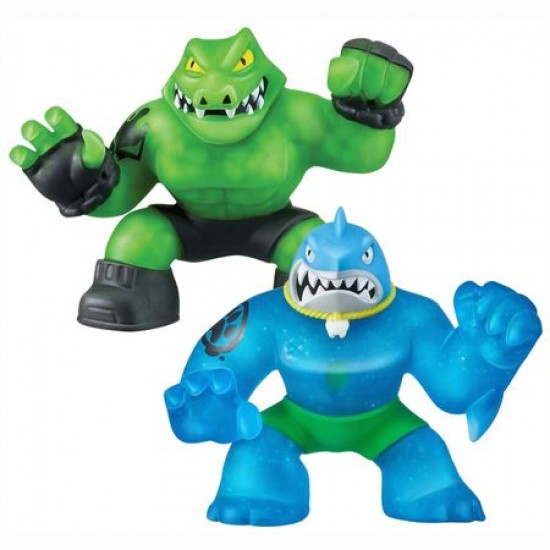 Goo Jit Zu set 2 figurine Thrash si Rock Jaw