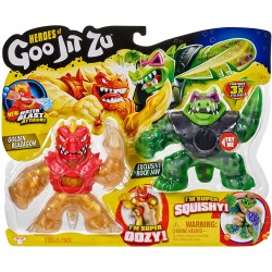 Goo Jit Zu seria 2 set 2 figurine Blazagon vs Rock Jaw 41053