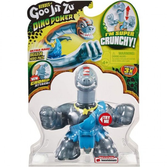 Goo Jit Zu figurina sezonul 3 Dino Power Branchiosaur Braxor Ultra Rar 41077-41097