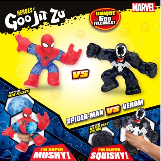 Goo Jit Zu set 2 figurine Spiderman si Venom 41146