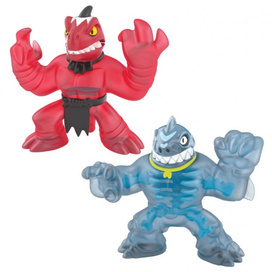 Goo Jit Zu set 2 figurine Dino X Ray Trash vs Verapz 41120-41192