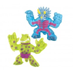 Goo Jit Zu set 2 figurine Dino X Ray Tritops vs Shredz 41120-41193