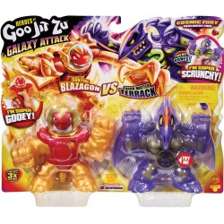 Goo Jit Zu set 2 figurine Galaxy Attack Blazagon vs Terrack 41169