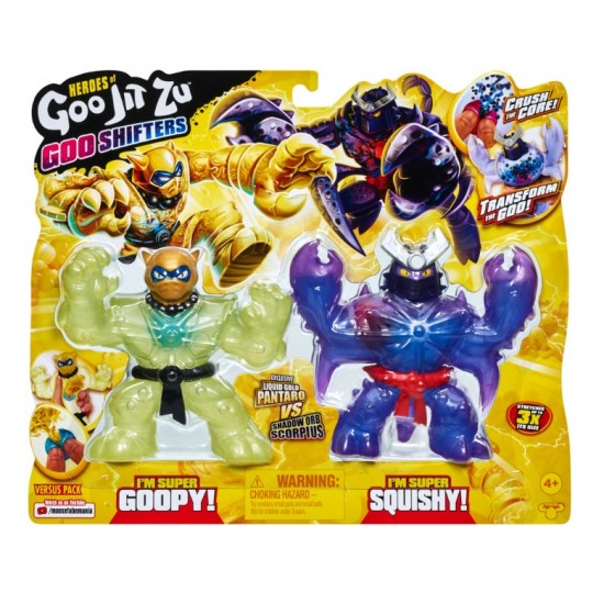 Set 2 figurine Goo Jit Zu Goo Shifters Pantaro-vs-Shadow 41407