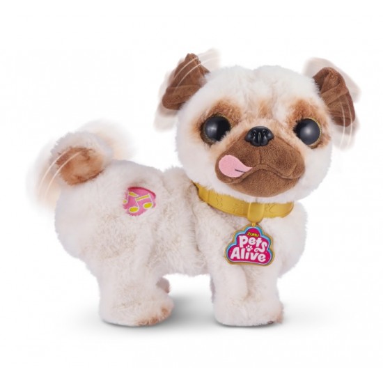 Jucarie interactiva de plus Zuru Pets Alive-Catelusul Pug 9521