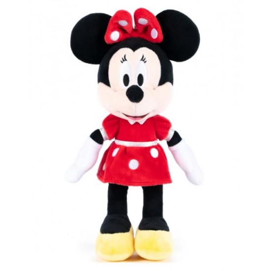 Jucarie de plus Disney Minnie cu rochita rosie, 35 cm