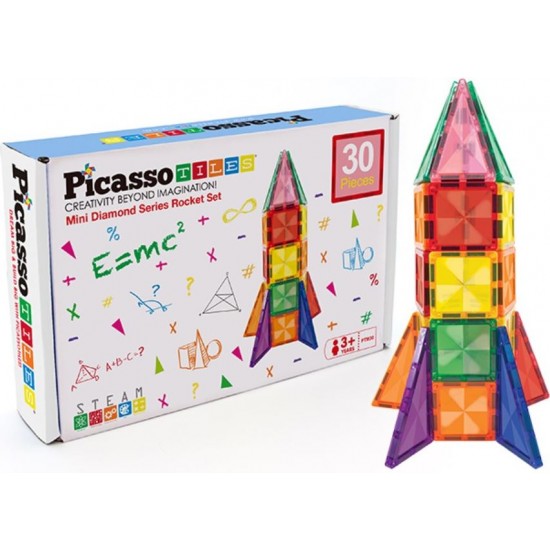 Picasso Tiles Set Magnetic 30 Buc Cuburi Mini PICPTM30 022884