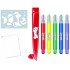 Sprayza set carioci colorat cu sablon pestisor