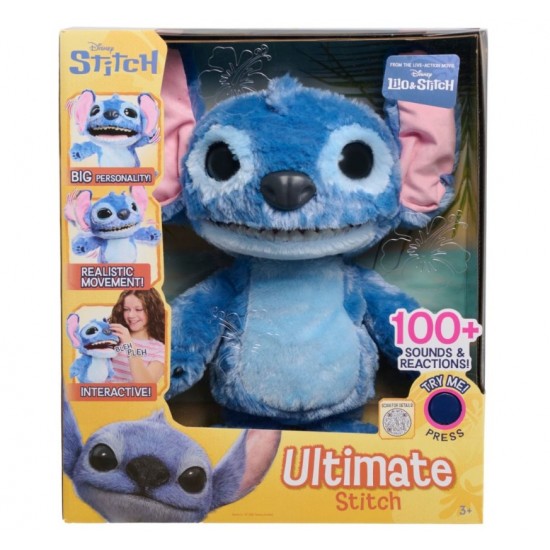 Jucarie de plus Stitch interactiv cu peste 100 de sunete si reactii