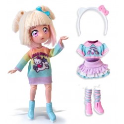 Hello Kitty - papusa Manga Fashion Unicorn, cu accesorii HKTF2000