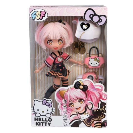 Hello Kitty - papusa Manga Golden Diva Roller, cu accesorii HKTF1000
