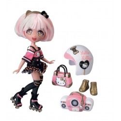 Hello Kitty - papusa Manga Golden Diva Roller, cu accesorii HKTF1000