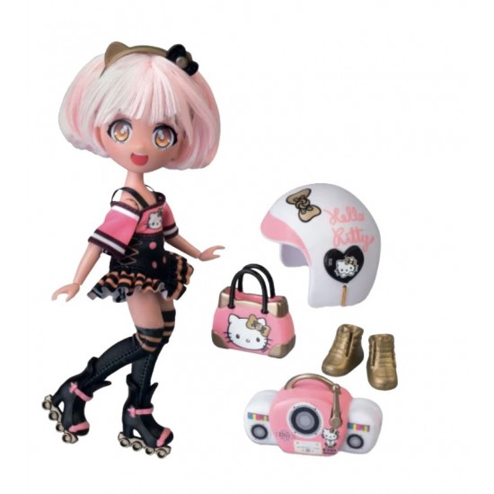 Hello Kitty - papusa Manga Golden Diva Roller, cu accesorii HKTF1000