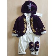 Set baieti botez print Anne Bebe 801650