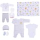 Set 10 piese bebe bumbac organic KITIKATE 32780 56 CM