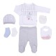 Set 10 piese bebe bumbac organic KITIKATE 32780 56 CM