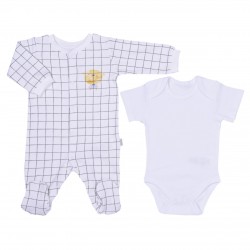 Set 10 piese bebe bumbac organic KITIKATE 32780 56 CM