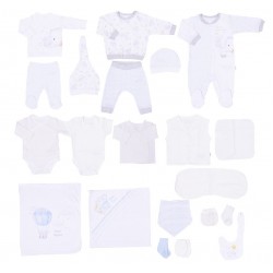 Set 20 piese bebe bumbac organic KITIKATE 97337 56 CM