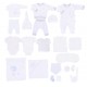 Set 20 piese bebe bumbac organic KITIKATE 97337 56 CM