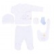 Set 20 piese bebe bumbac organic KITIKATE 97337 56 CM