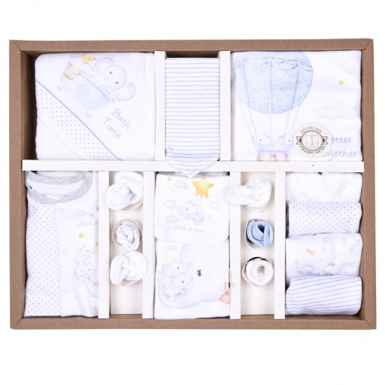 Set 20 piese bebe bumbac organic KITIKATE 97337 56 CM