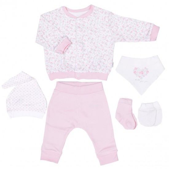 Set 20 piese bebe bumbac organic KITIKATE 96750 56 CM