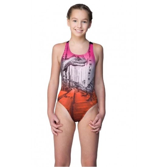 Maru costum inot fete Dino Pacer Rave Back GK6532