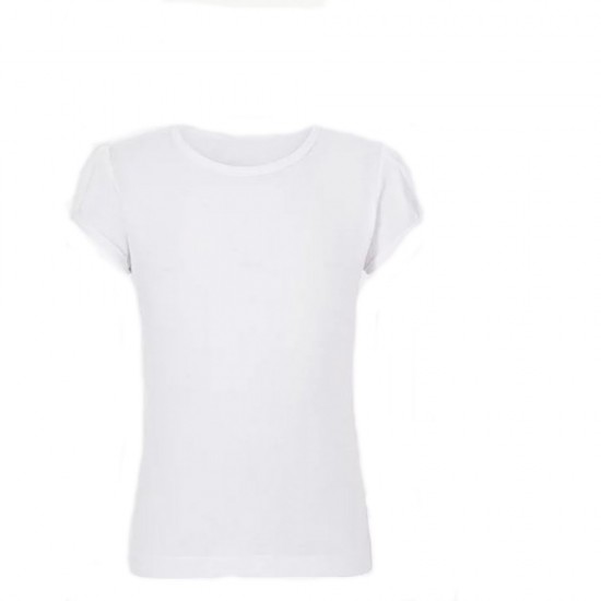 Tricou scoala fete alb George-30