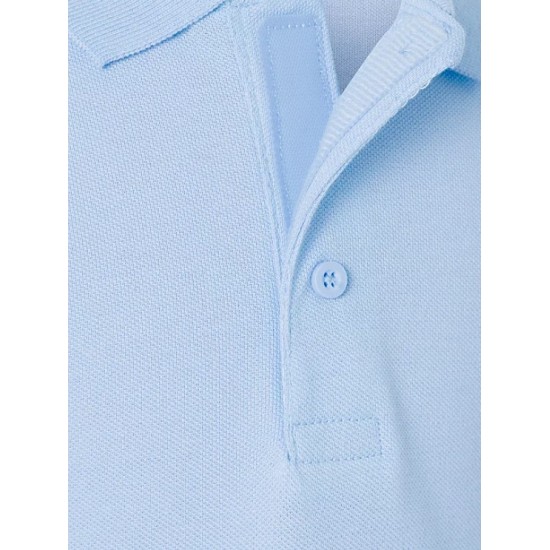 Tricou polo scoala baiat bleu inchidere cu scai George 59536