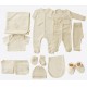 Set 14 piese nou nascut bebe bumbac organic 56cm KITIKATE 09954